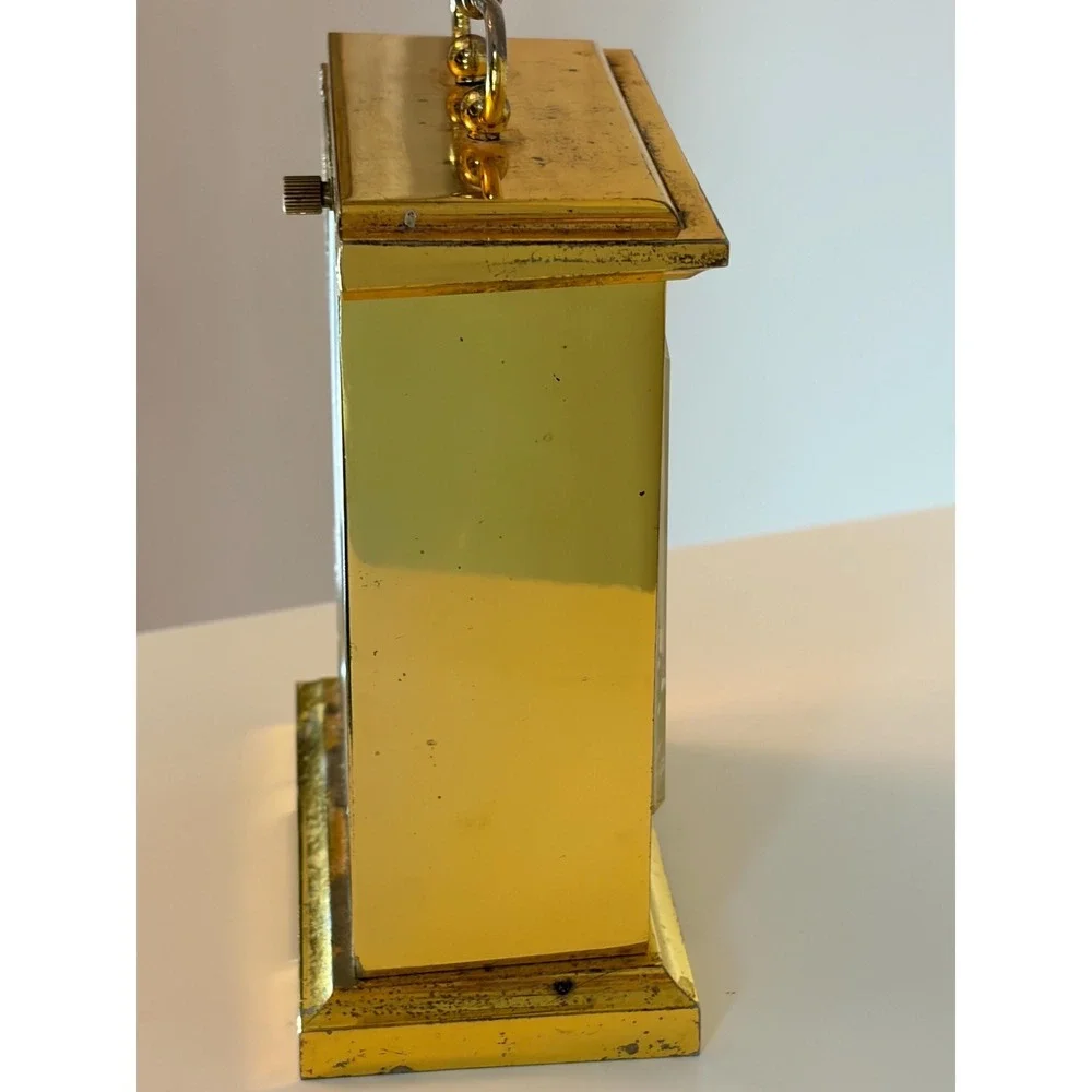 Howard Miller Brass Carriage Clock With Westminster Chime, As-Is